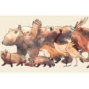 webで話題の動物マンガ『クマとたぬき』がついに書籍化！とらのあな限定版もあります♡