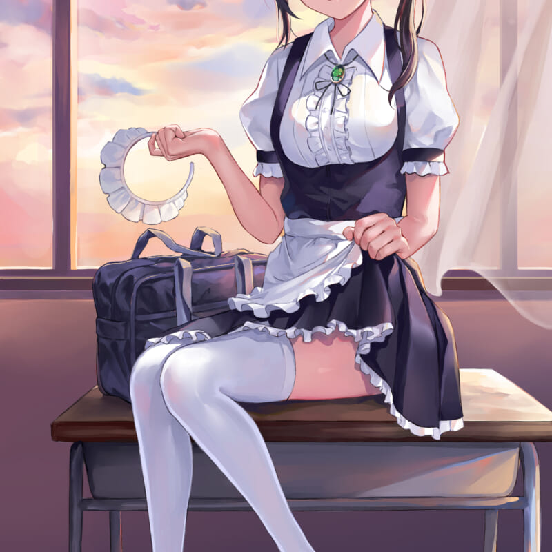 クラスで一番かわいい女子はウチの完璧メイドさん とらのあな A3 タペストリー